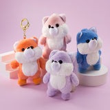 Cute Fox Plush Bag Charm, Stuffed Animal Keychain