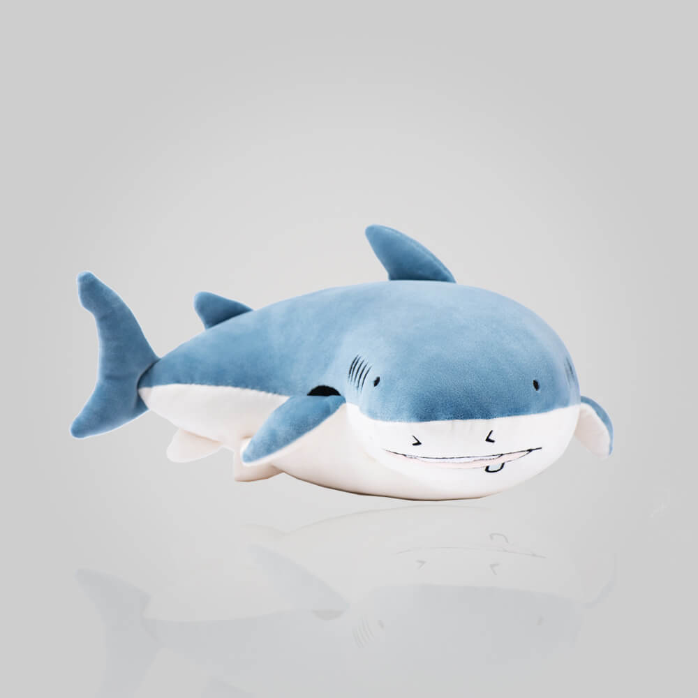 White Shark Plush Stuffed Animal Pillow