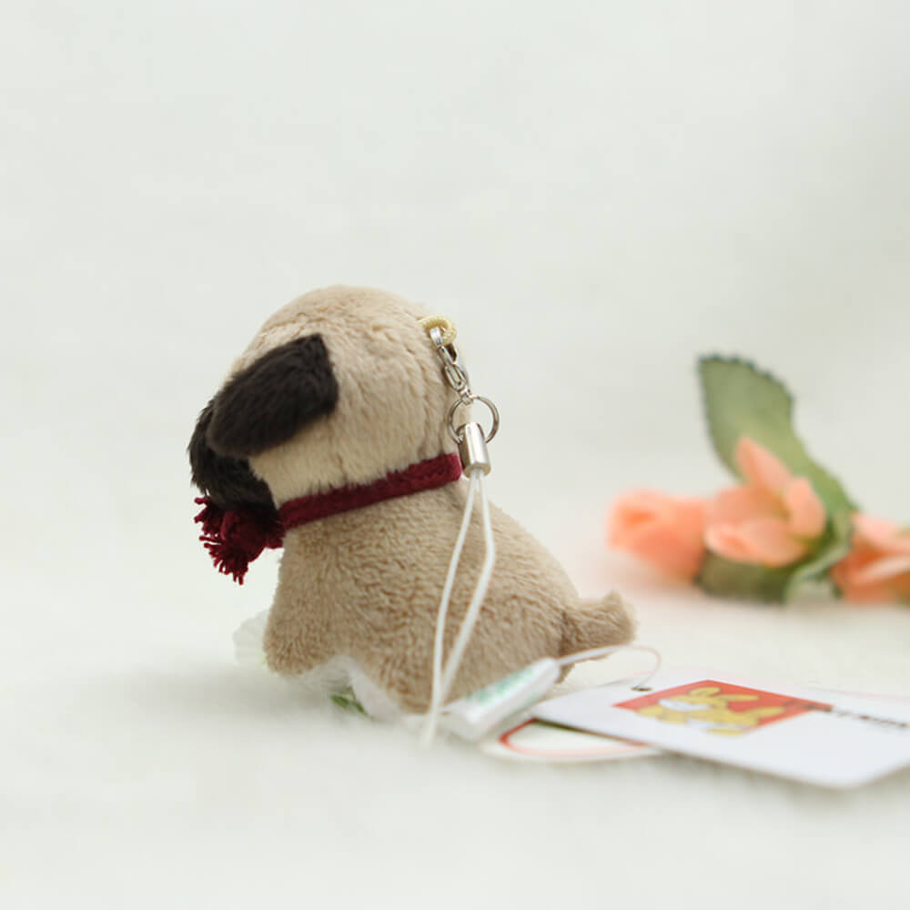Plush Dog Bag Charm, Stuffed Animal Keychain