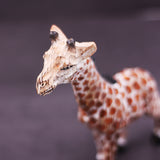 Handmade Carved Giraffe Figurine