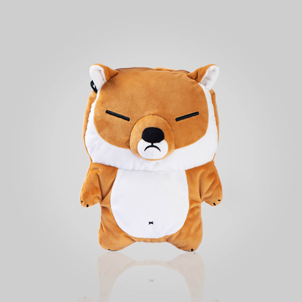 Cute Plush Tibetan Fox Shoulder Bag, Crossbody Packet