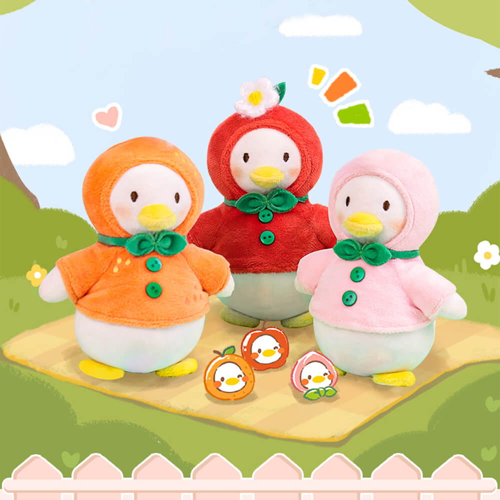 Cute Fruit Duck Stuffed Animal Bag Charm