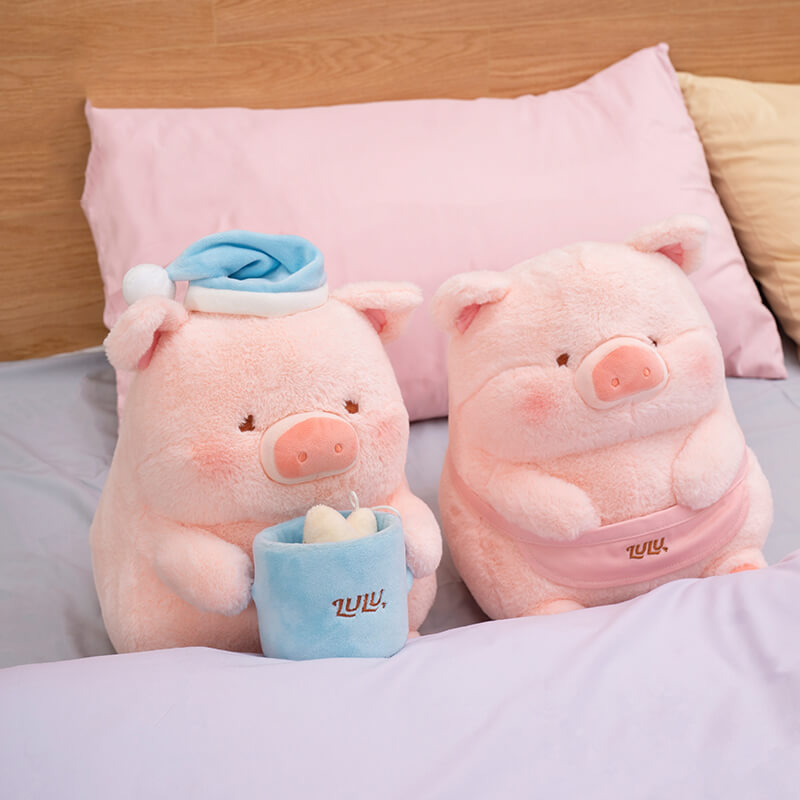 Cute Sleepy Pig Hugging Pillow, Stuffed Animal Plush