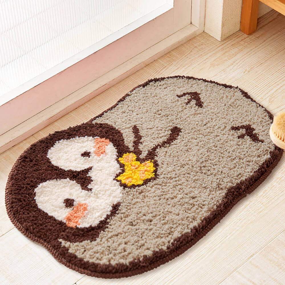 Cute Penguin Shaped Area Rug, Home Carpet