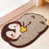 Cute Penguin Shaped Area Rug, Home Carpet