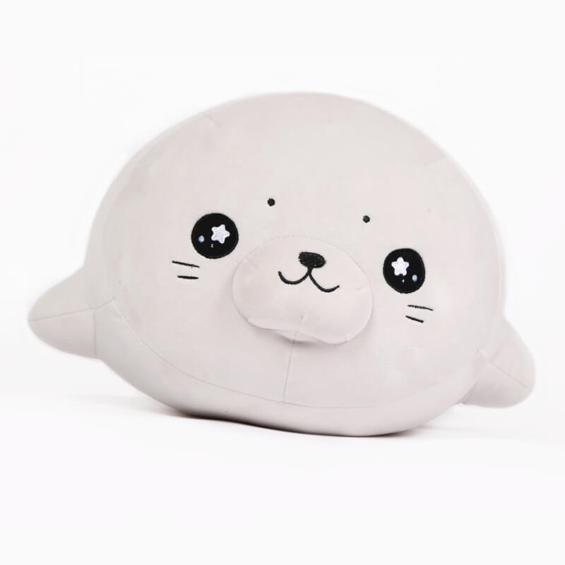 Soft Seal Hugging Pillow With Stars In The Eyes