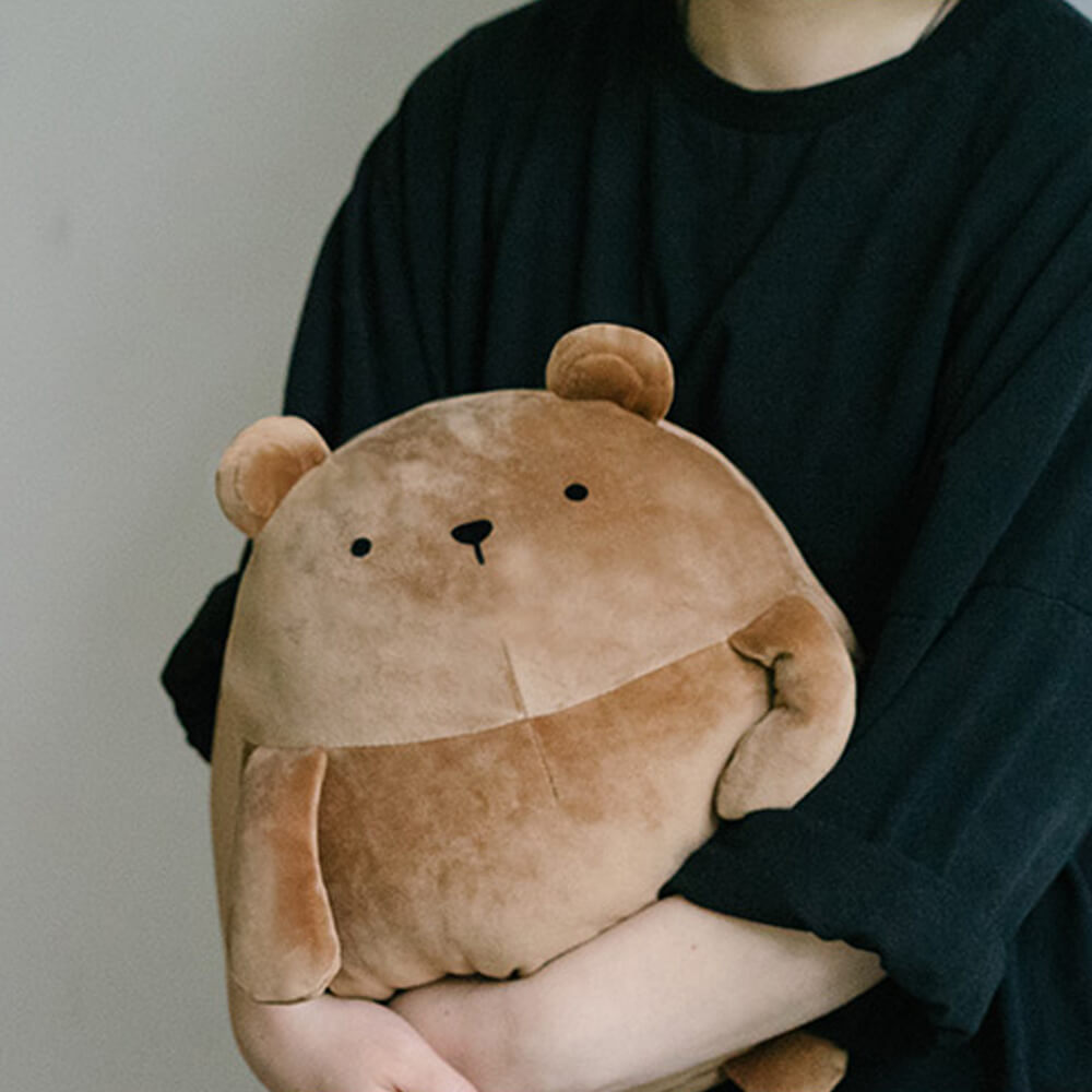 Chubby Potato Bear Stuffed Hugging Pillow