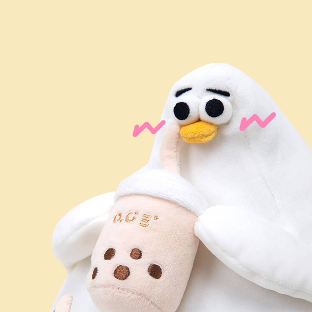 Chubby Holiday Seagull Stuffed Animal Plush Toy