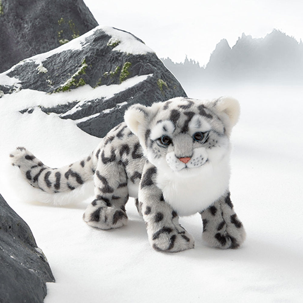 Realistic Snow Leopard Stuffed Plush Toy