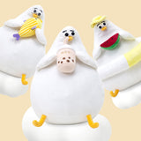 Chubby Holiday Seagull Stuffed Animal Plush Toy