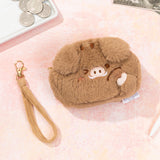 Cute Plush Zippered Pig Coin Purses