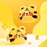 Cute Plush Zippered Tiger Coin Purse