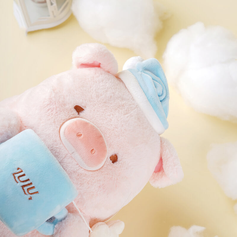 Cute Sleepy Pig Hugging Pillow, Stuffed Animal Plush