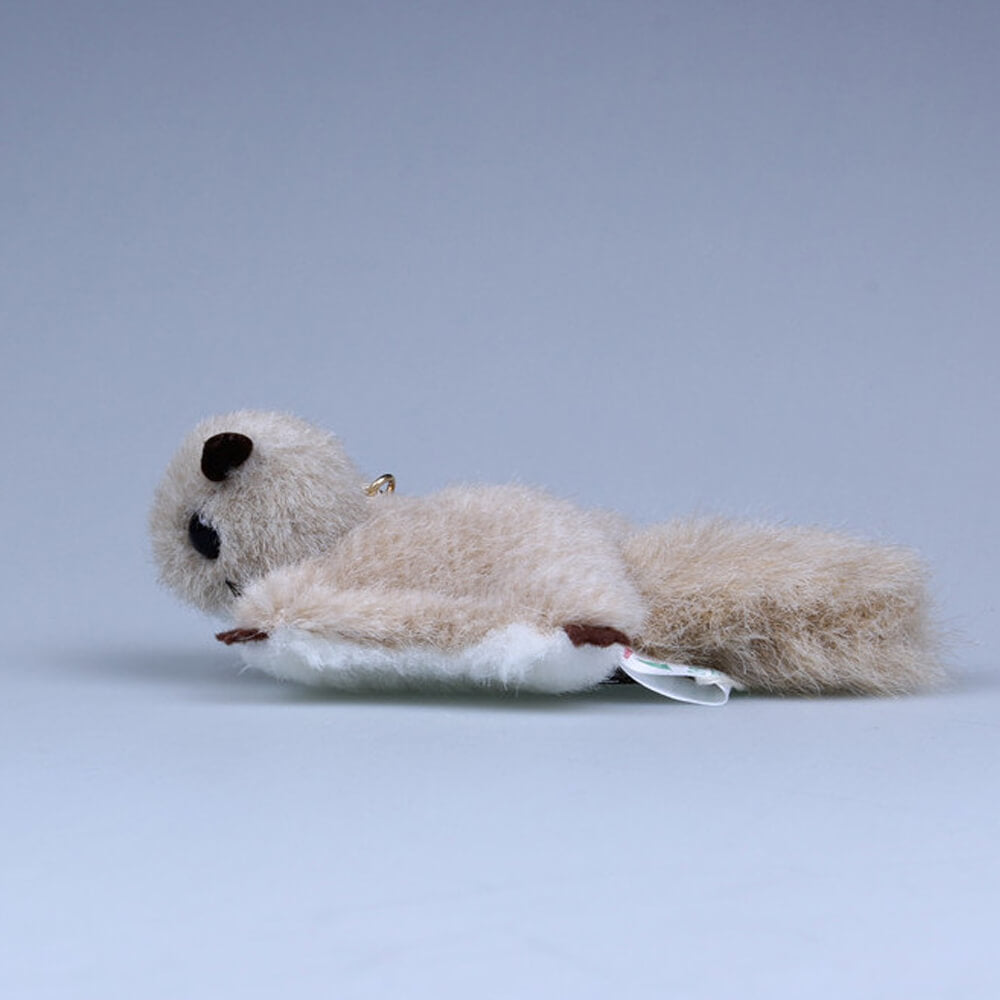 Plush Flying Squirrel Bag Charm, Stuffed Animal Keychain