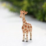 Handmade Carved Giraffe Figurine
