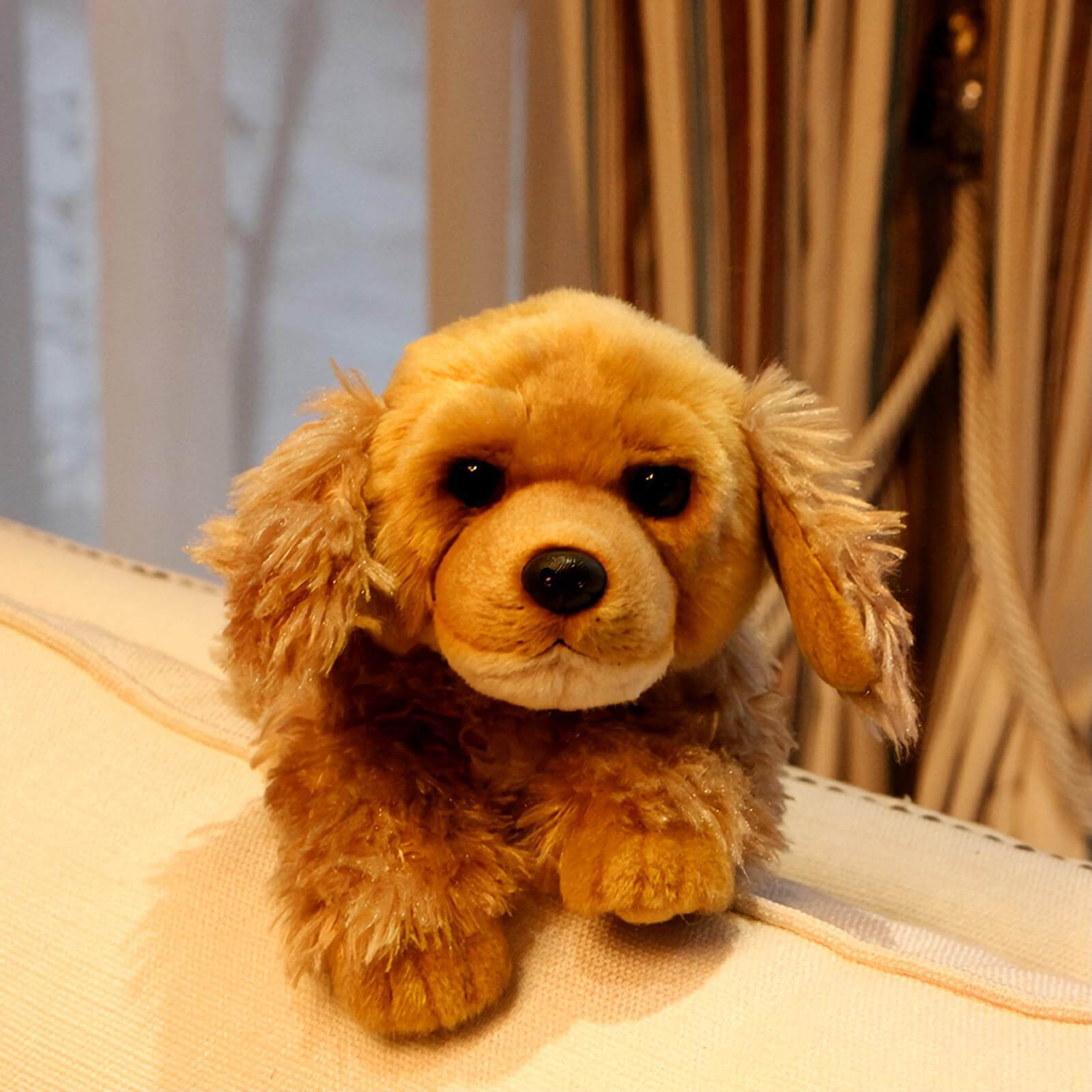 Realistic Cocker Spanie Dog Stuffed Animal Plush Toy