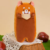 Plush Red Panda Pencil Bags, Multi-function Storage Zipper Bags