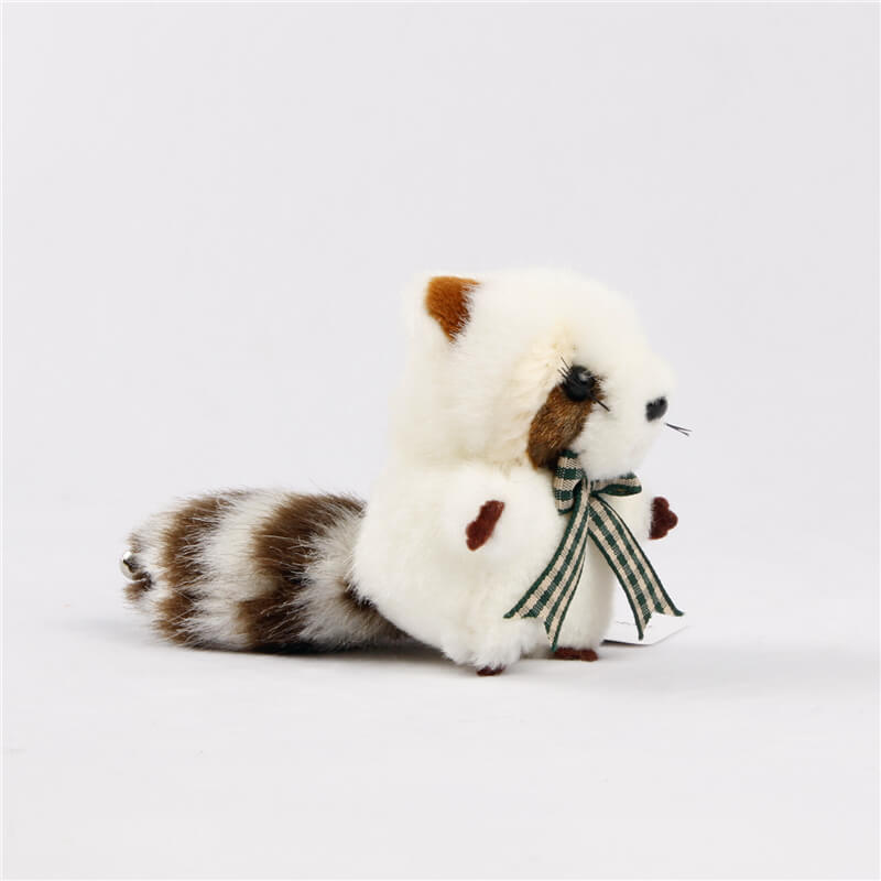 Plush Raccoon Keychain Cute Animal Bag Charm