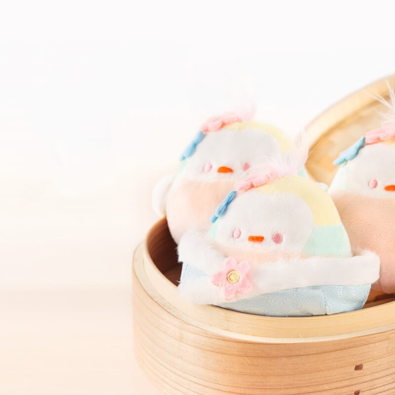 Plush Golden Pheasant Stuffed Animal Bag Charm With Plush Cover