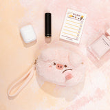 Cute Plush Zippered Pig Coin Purses