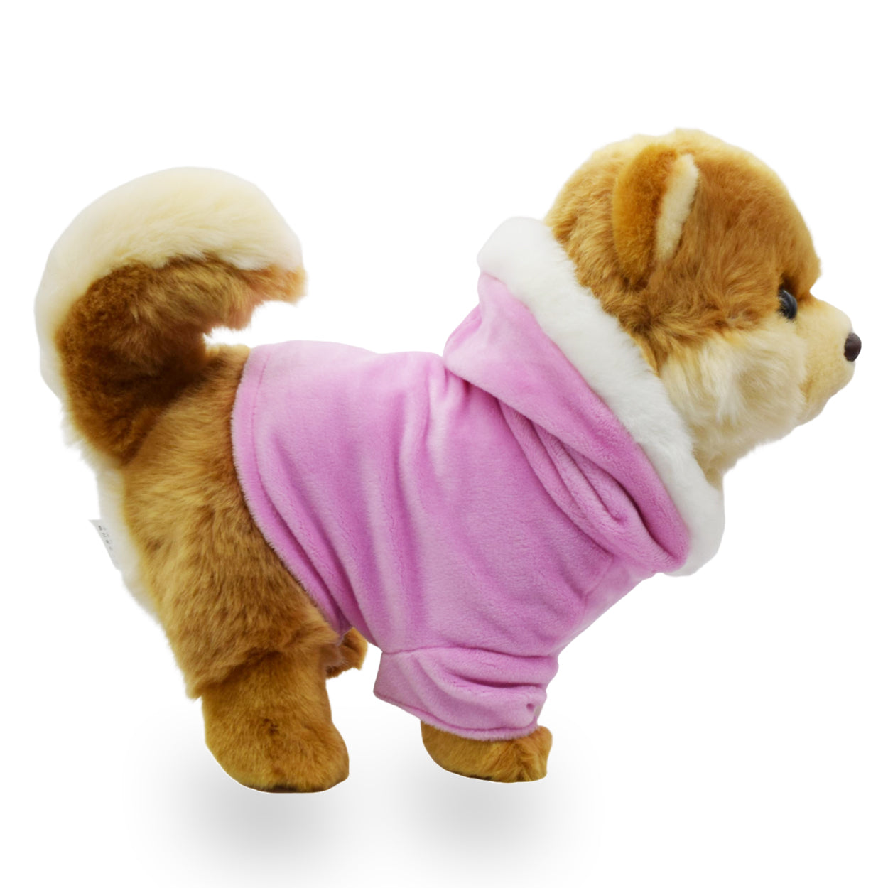 Realistic Pomeranian Dog in Clothes Stuffed Animal Plushies