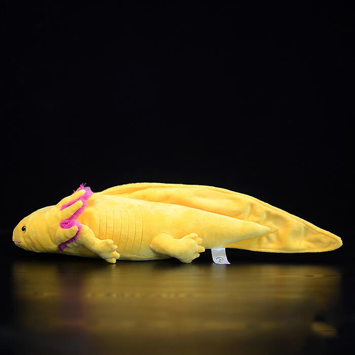 Realistic Yellow Axolotl Stuffed Animal Plush Toy