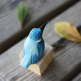 Handmade Carved Bird Figurine
