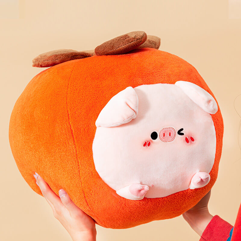 Chubby Pig Fruit Pillow