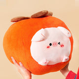 Chubby Pig Fruit Pillow