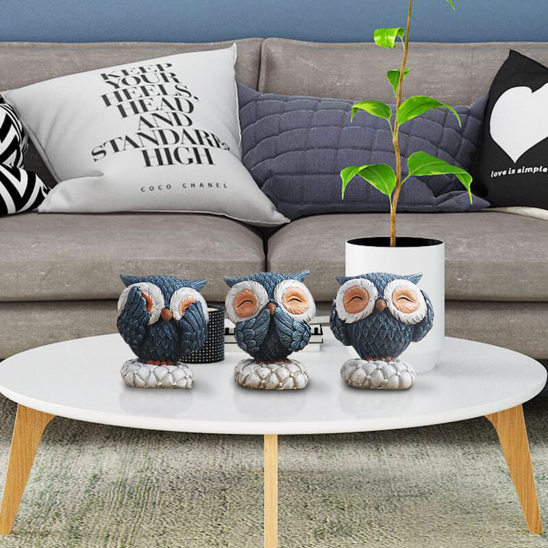 Resin Owl Figurines