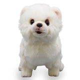 Realistic Pomeranian Dog Stuffed Animal Plush Toy
