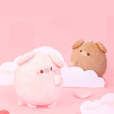 Couple Pig Bag Charm Keychain with Magnet