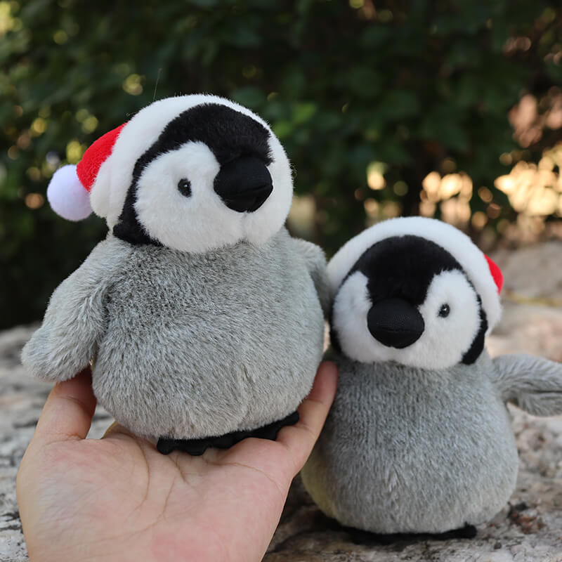 Christmas Emperor Penguin Cub Stuffed Plush Bag Charm