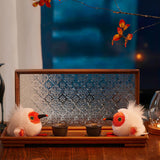 Crested ibis Plush Bag Charm, Stuffed Animal Keychain