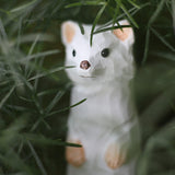 Handmade Carved Ferrets Figurine