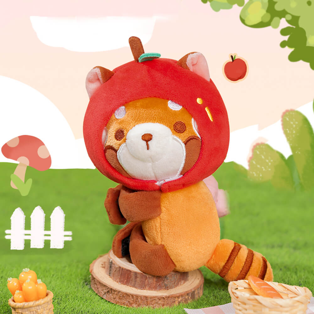 Red Panda Stuffed Plush Bag Charm, Clip on Red Panda