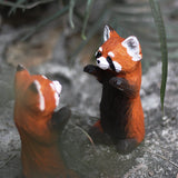 Handmade Carved Red Panda Figurine