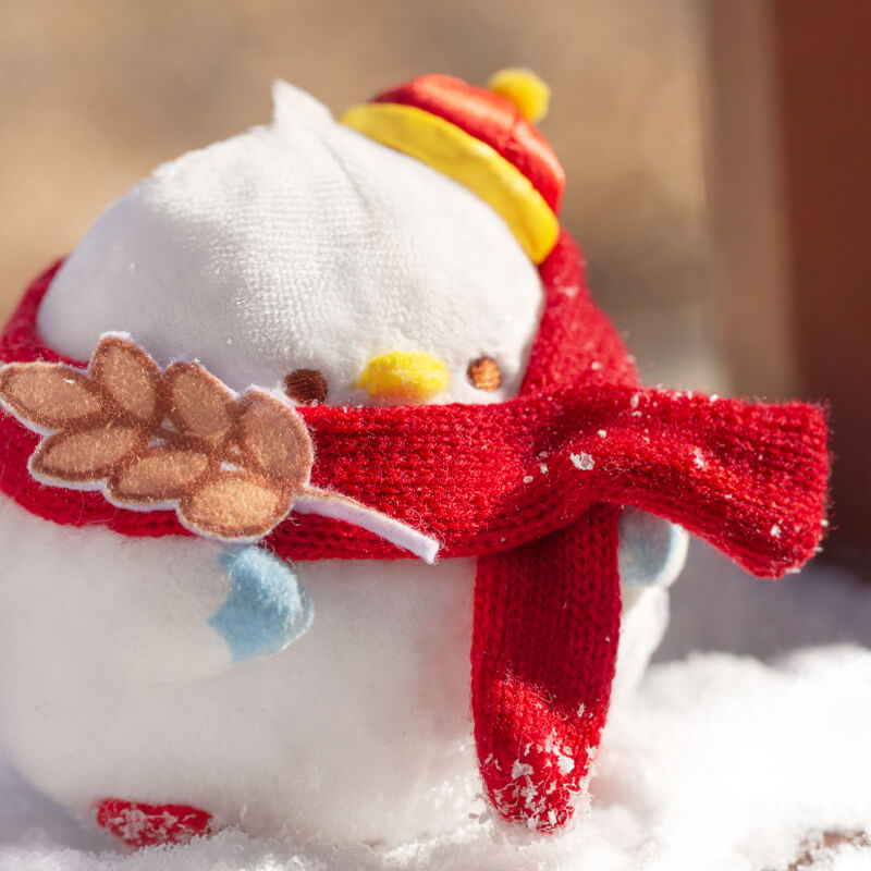 Duck Soft Plush Stuffed Animal Keychain Key Ring Bag Charm