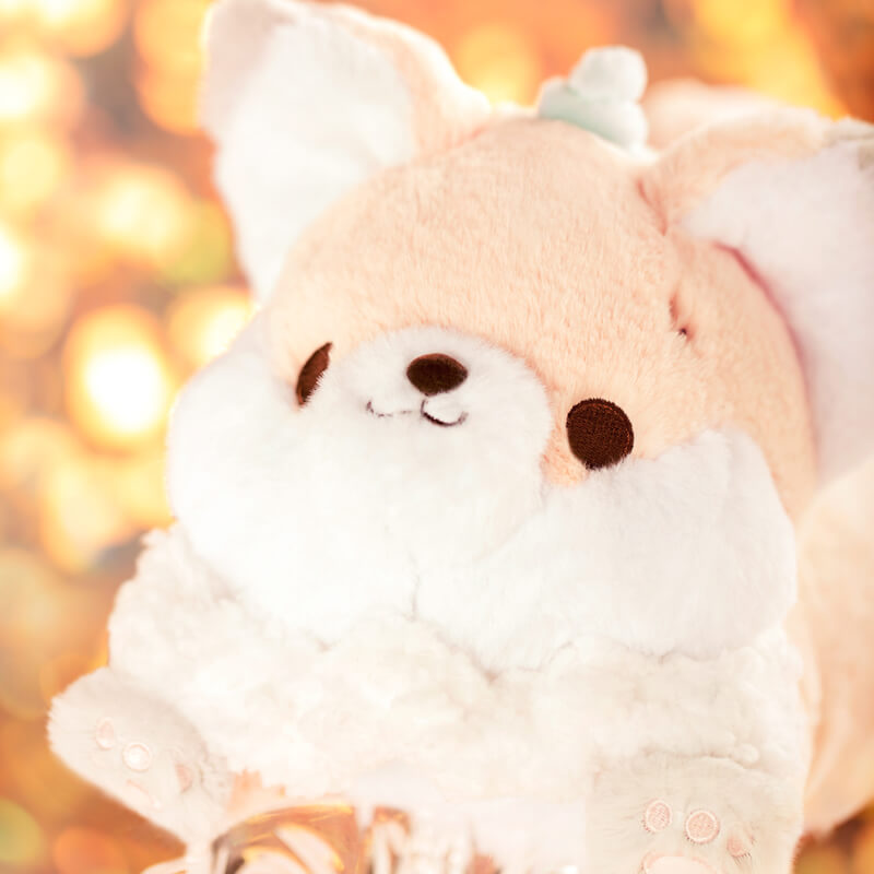 Cartoon Stuffed Pink Fox Plushie, Cute Animal Plush Toy
