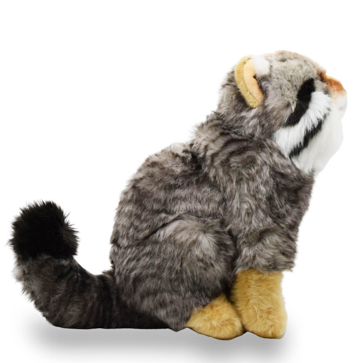 Realistic Sitting Pallas's cat Stuffed Animal Plush Toy, Manul Plushies