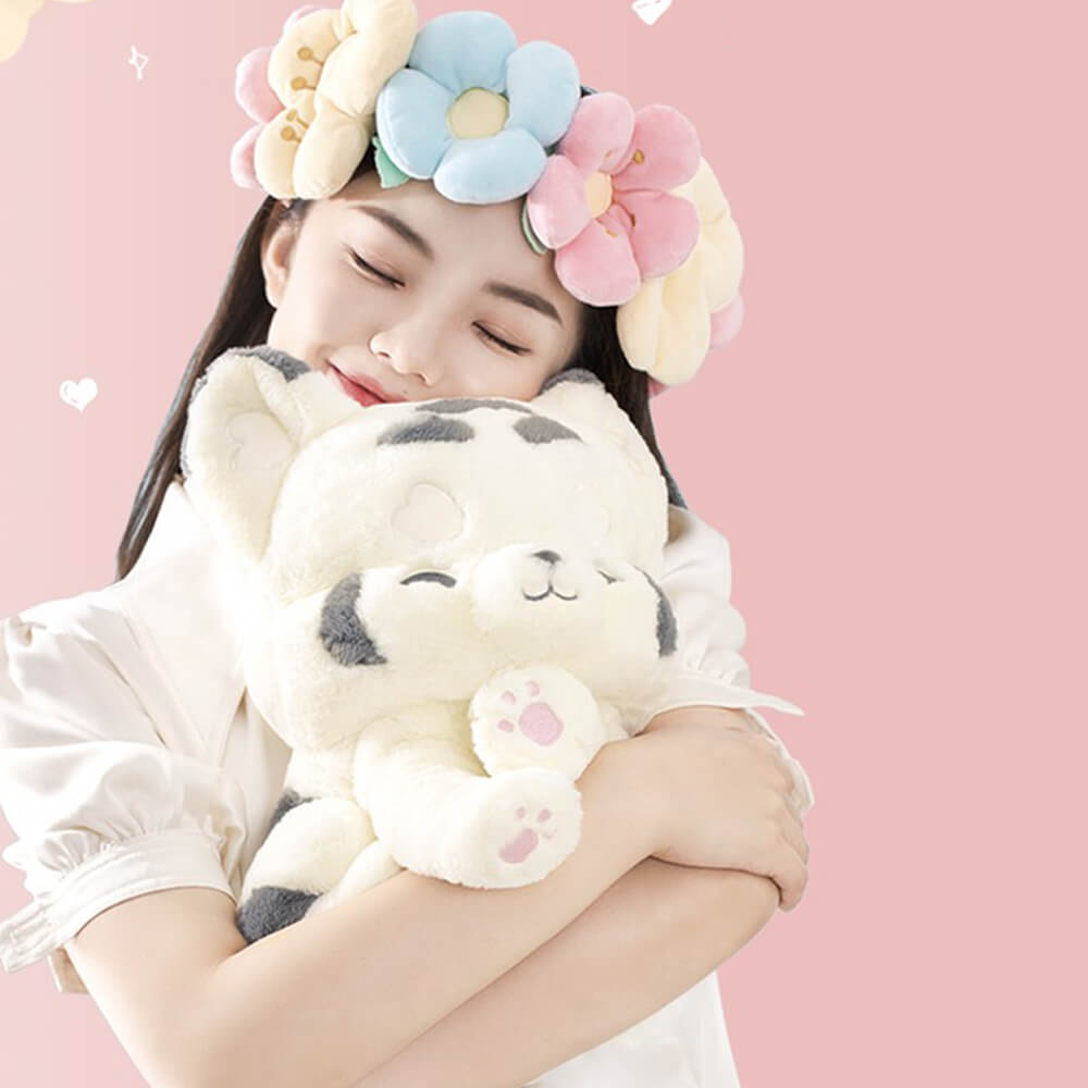 Cartoon White Tiger Stuffed Animal