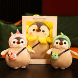 Cute Penguin Stuffed Animal in Cute Costume
