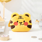 Cute Plush Zippered Tiger Coin Purse, Bag Charm