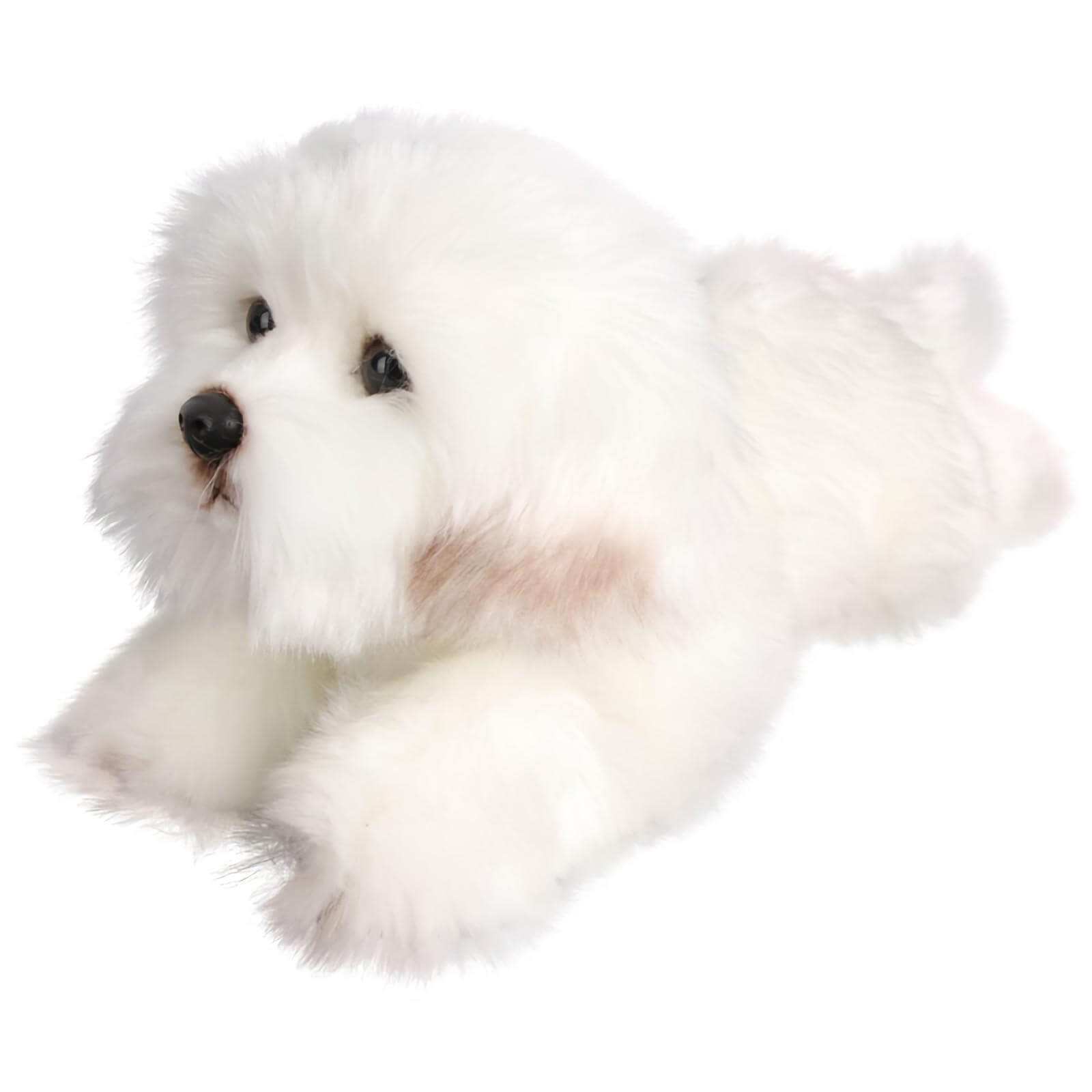Realistic Maltese Dog Stuffed Animal Plush Toy