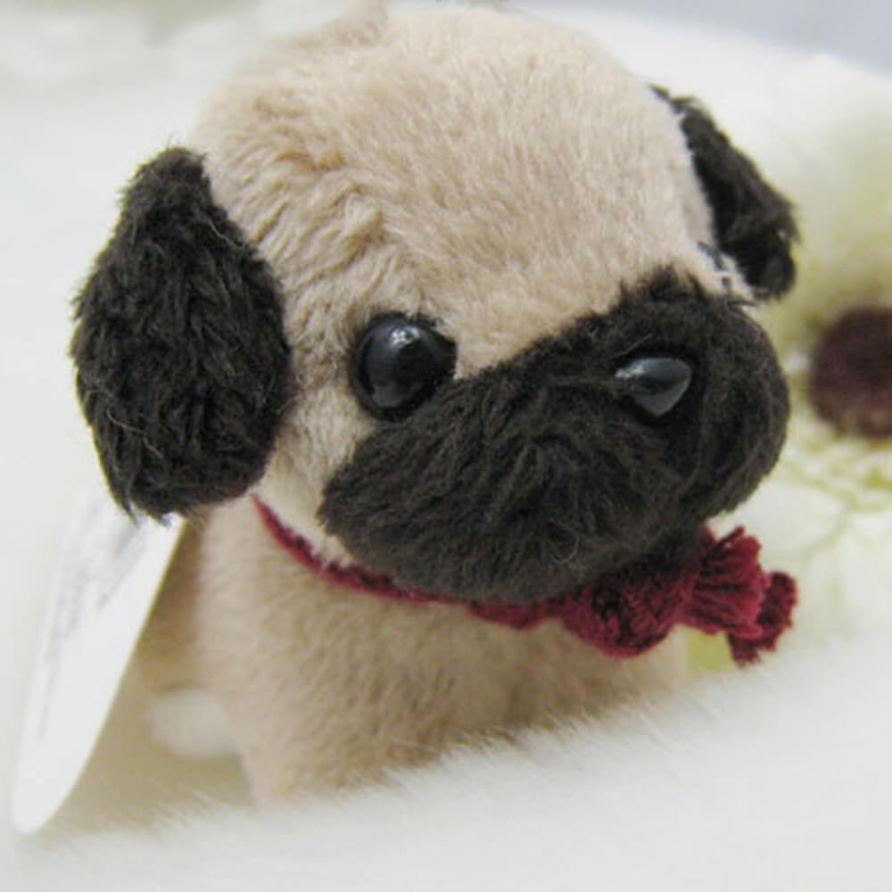 Plush Dog Bag Charm, Stuffed Animal Keychain