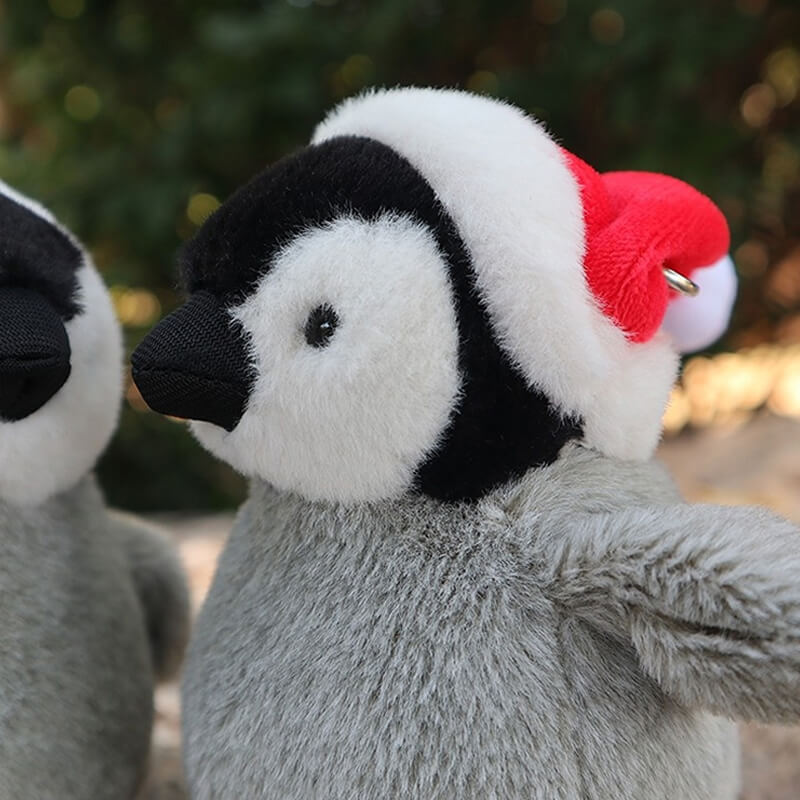 Christmas Emperor Penguin Cub Stuffed Plush Bag Charm