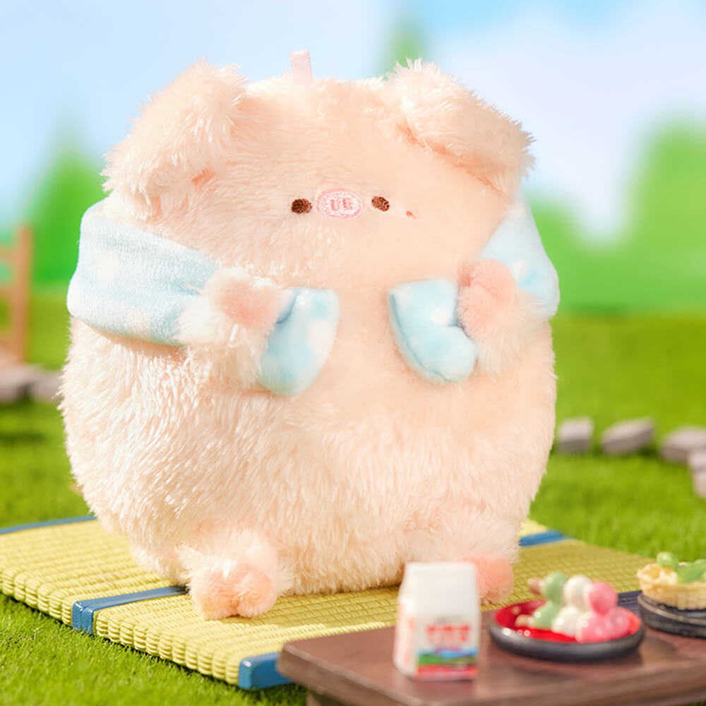 Adorable Bath Piggy Plush Bag Charm, Stuffed Animal Keychain
