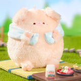 Adorable Bath Piggy Plush Bag Charm, Stuffed Animal Keychain