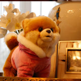 Realistic Pomeranian Dog in Clothes Stuffed Animal Plushies