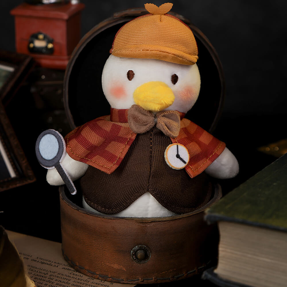 Cute Detective Duck Stuffed Animal Bag Charm